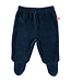 Baby trousers with feet velour dark blue 56