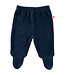 Limo basics Baby trousers with feet velour dark blue 56