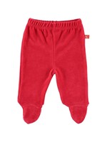 Limo basics Baby trousers with feet velour red 62