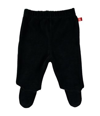 Limo basics Baby trousers with feet velour black 62