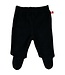 Baby trousers with feet velour black 62
