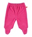 Baby trousers with feet velour fuchsia 62