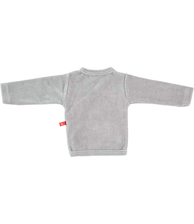 Kimono shirt velour grey 50