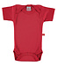 Romper korte mouw biokatoen rood 74-80