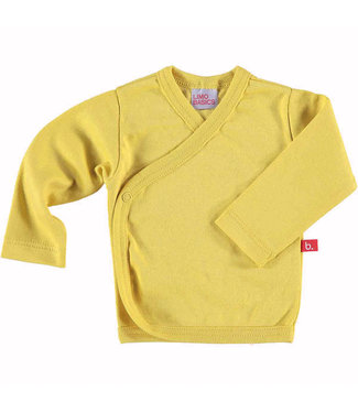 Limo basics Kimono yellow organic cotton shirt longsleeve 50cm