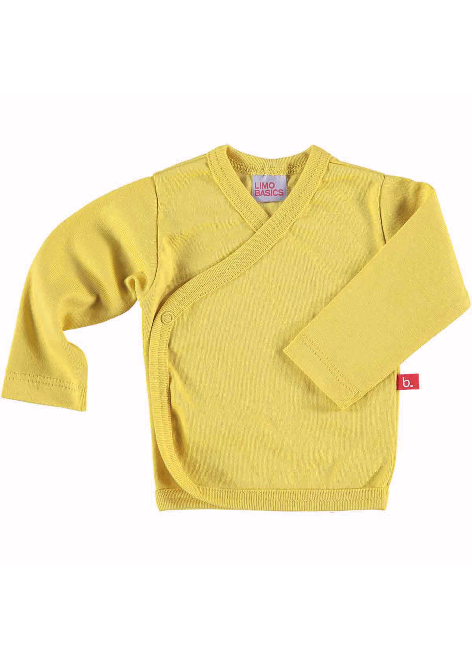 Limo basics Kimono organic cotton shirt longsleeve yellow 56