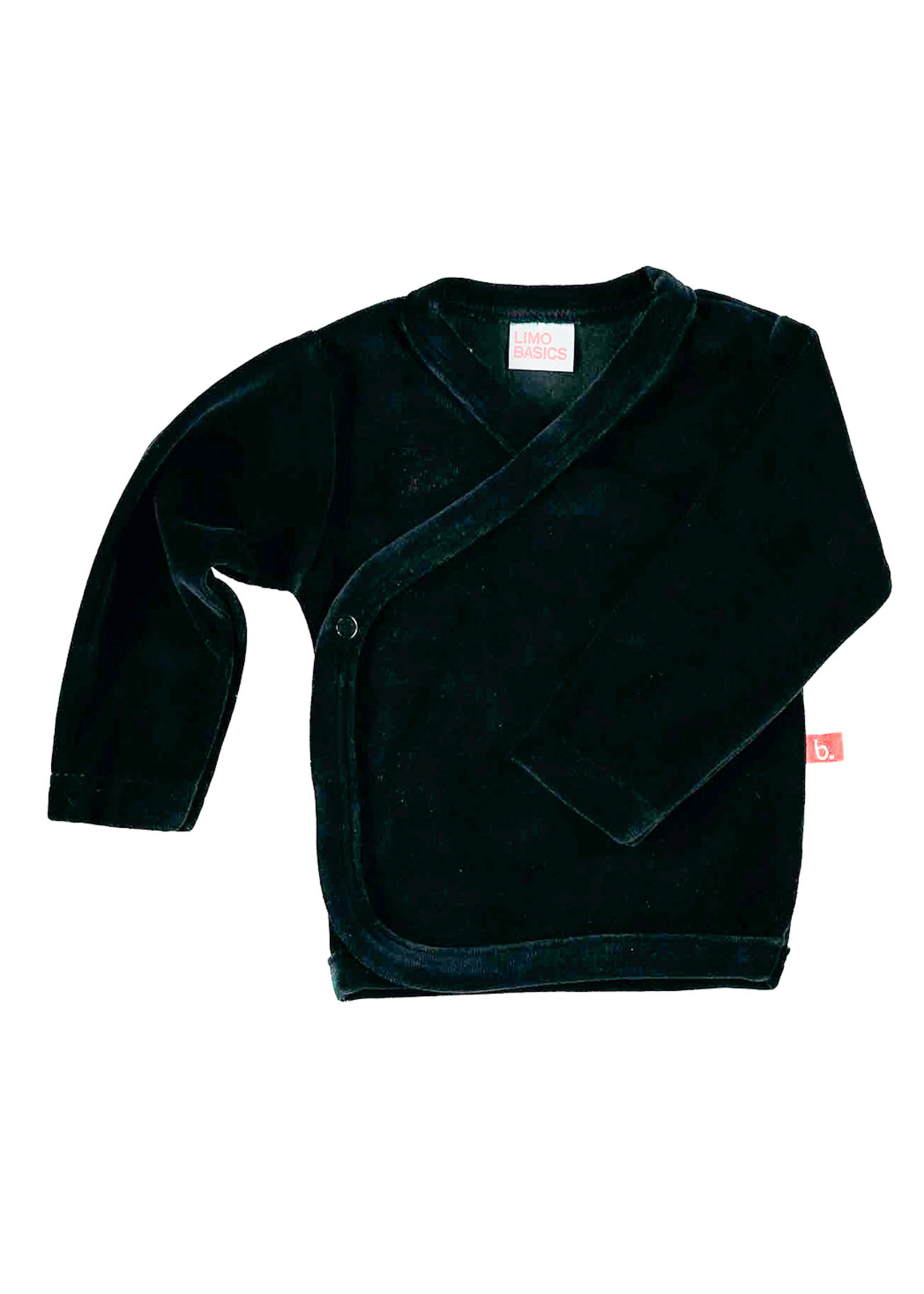 Limo basics Kimono shirt velour black 50