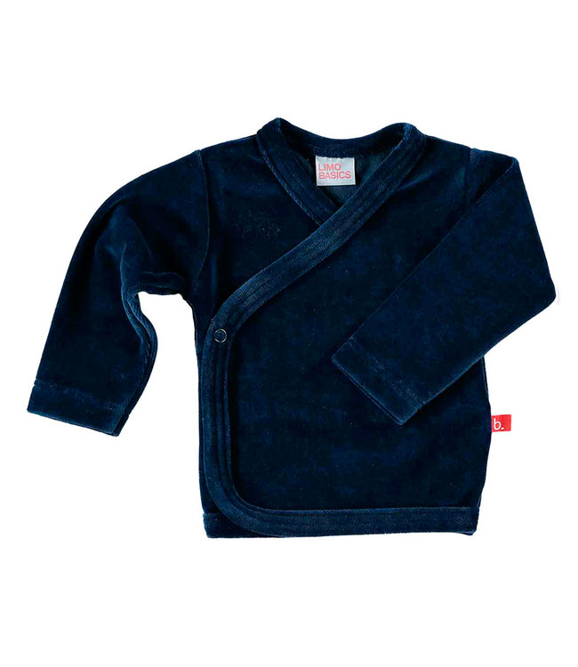 Kimono shirt navy blue velour  62