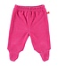 Baby trousers with feet velour fuchsia 56