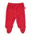 Limo basics Baby trousers with feet velour red 50