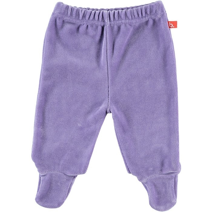 Camel knitted trousers with feet for babies in organic Bamboo