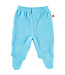 Limo basics Baby trousers with feet velour aqua 50