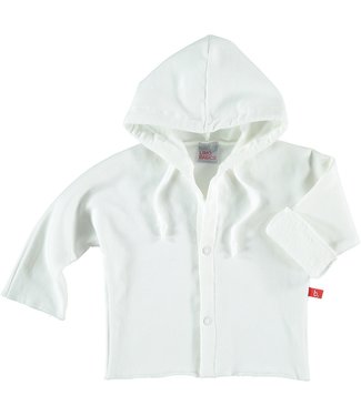 Limo basics Baby jacket organic sweatshirt white 50-56