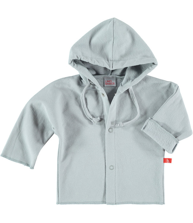 Baby jacket organic sweatshirt grey 62/68