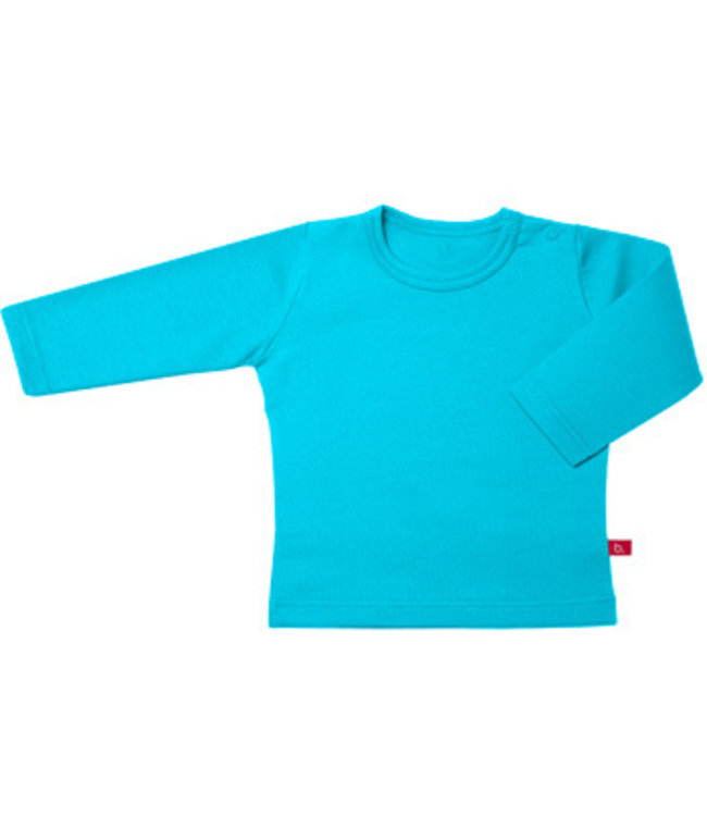 Sweatshirt aqua 62-68 from organic cotton