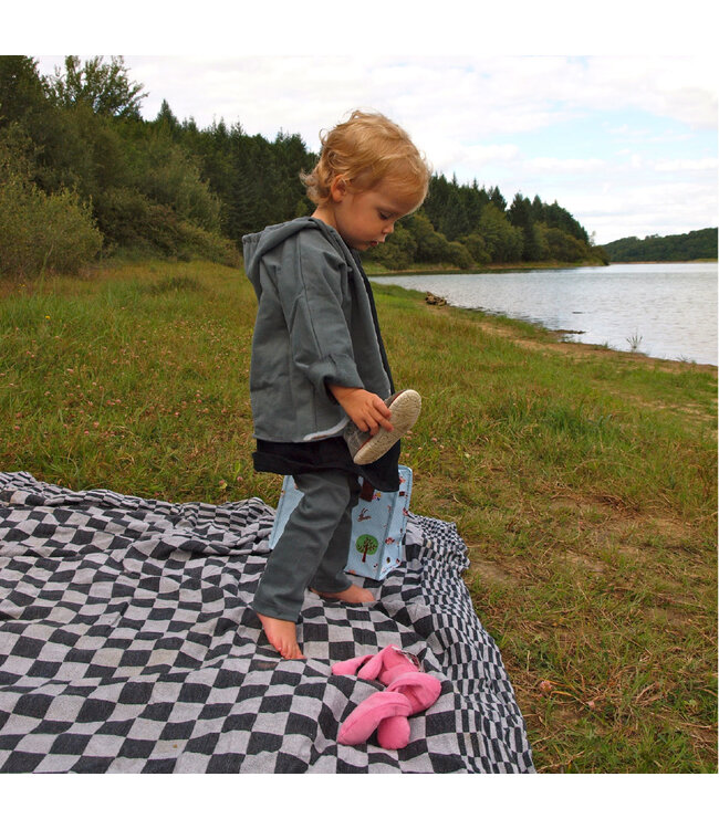 Baby legging organic cotton white