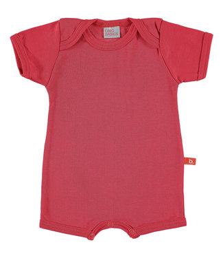 Limo basics Summersuit / baby body organic cotton red 62-68