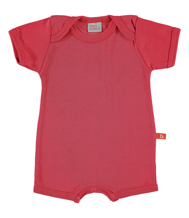 Summersuit / baby body organic cotton red 62-68