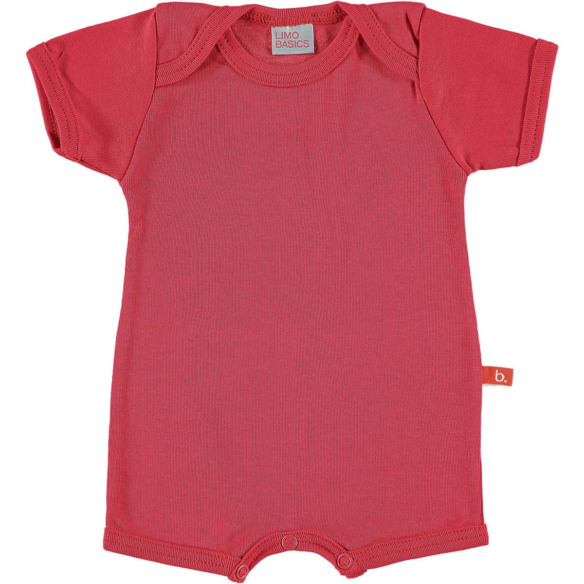 Zomerpakje romper met pijpjes biologisch katoen rood 62 68