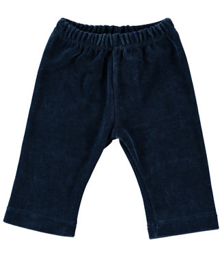 Limo basics Baby trousers velour dark blue 50-56