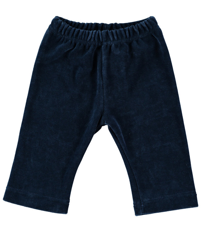 Broek velours donkerblauw 50-56, 74-80, 86-92