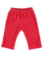Limo basics Baby trousers red velour 74-80