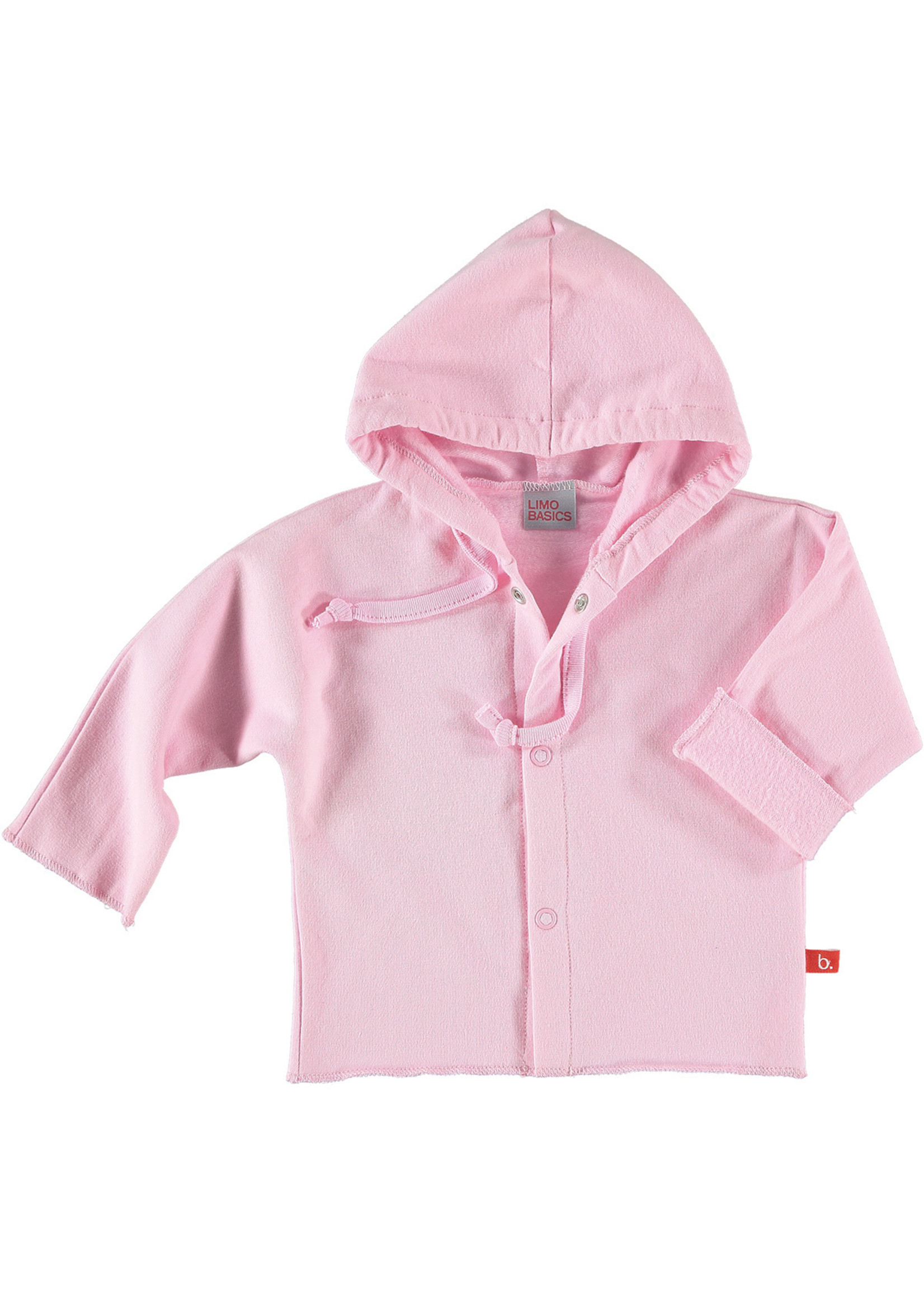 Limo basics Baby jacket organic sweatshirt pink 74/80