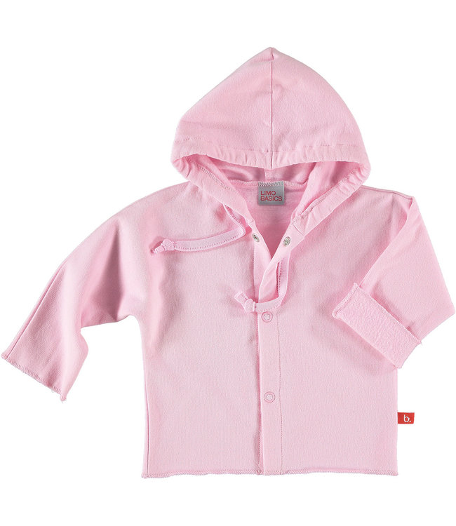 Baby jacket organic sweatshirt pink 74/80