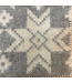 Plaid eco wool grey-white 180x130cm Snowfall