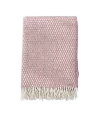 Klippan Plaid eco wool Knut pink 200x130 cm