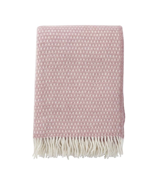 Plaid eco wool Knut pink 200x130 cm