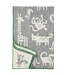 Cot blanket wool grey Jungle Klippan 90x130 cm