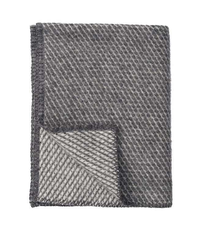 Cot blanket eco wool Velvet grey-130 x 90 cm