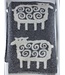 Woondeken eco wol schaap grijs-wit 180x130cm