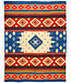 Plaid alpaca wool 190x225 cm - Quilotoa Blue