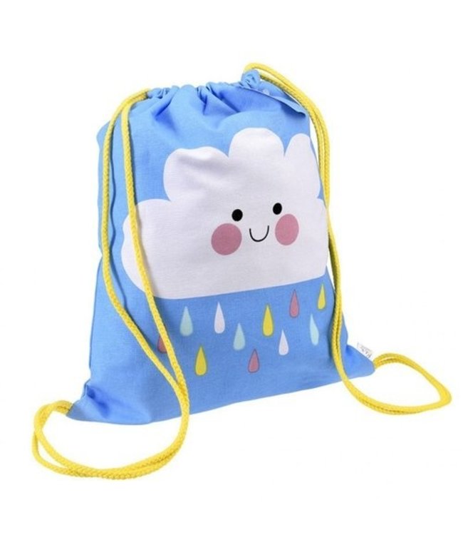 Gymbag cotton Happy Cloud / blue