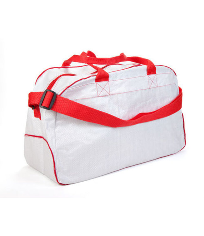 White-red sports bag