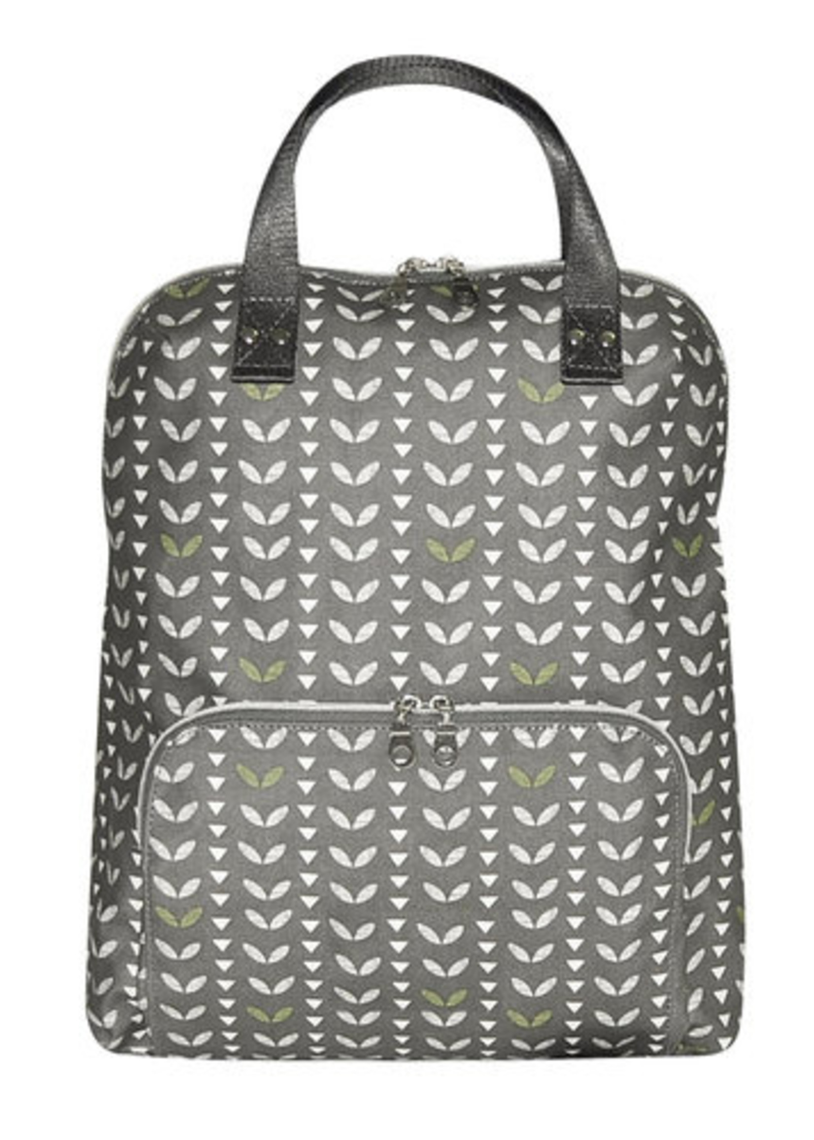 Teranga Linnen backpack | Grey Leaves