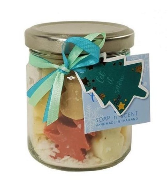 Little soap in a jar - Christmass figures