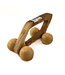 Massage roller wooden car