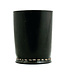 Penholder/ beaker black gerecycled rubber D7,5xH13cm