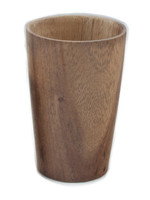Kinta Wooden cup / tooth brush holder tapered H 12 cm