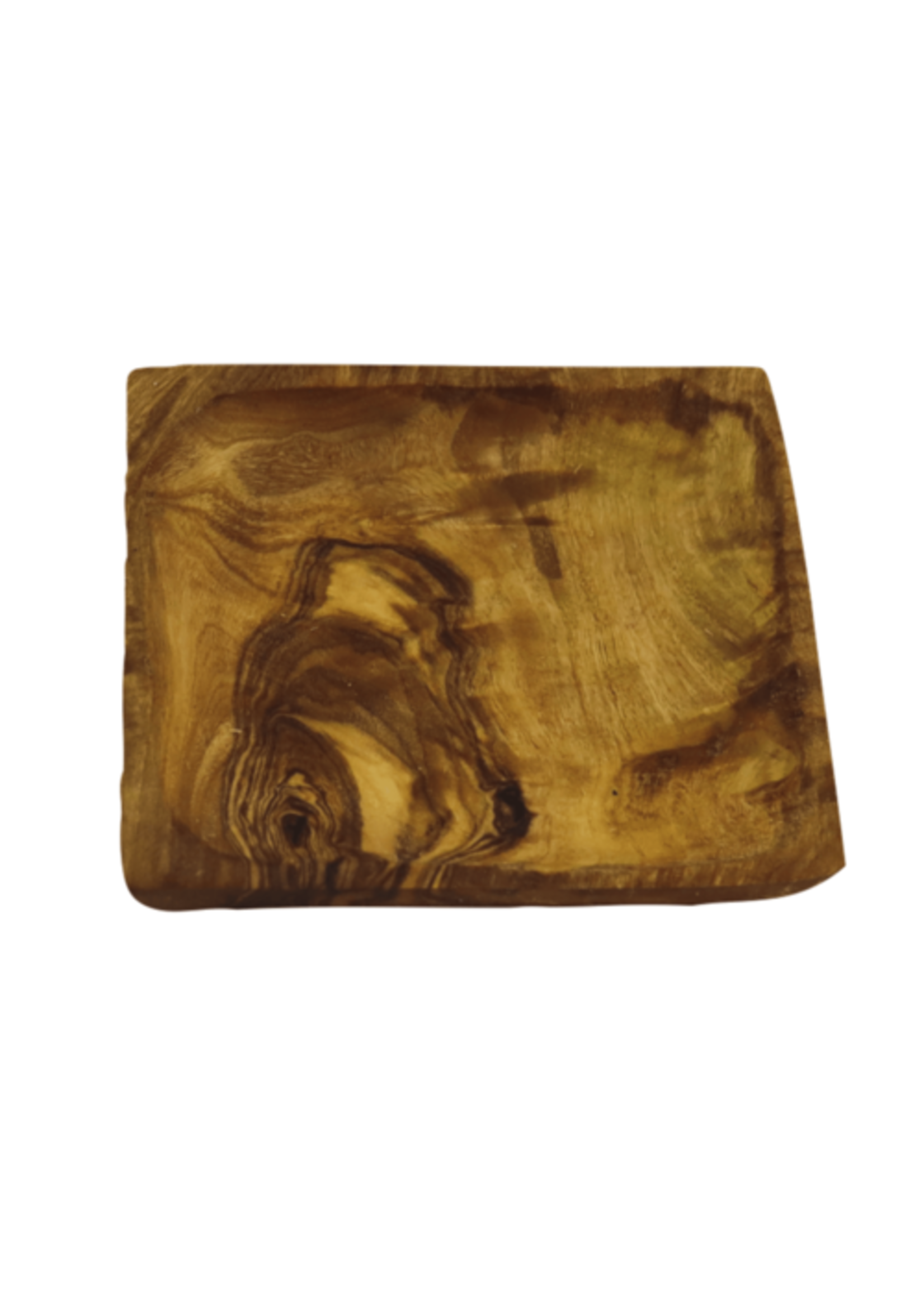 Twinning Company Square plate olive wood 10x10x2 cm