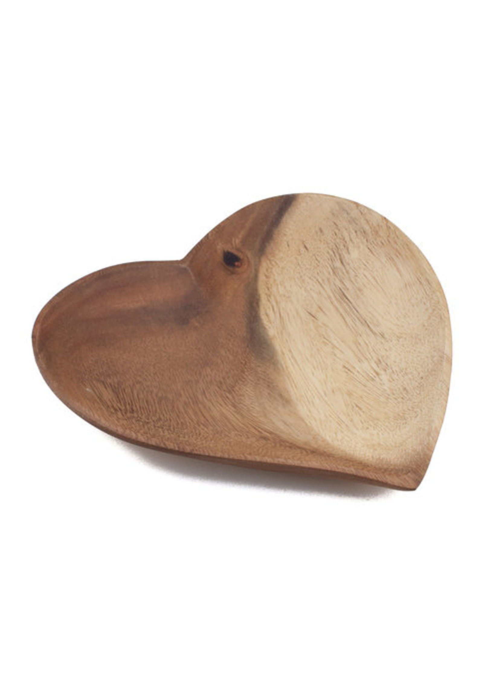 Kinta Wooden heart shape plate 20cm