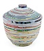 Recycled paper bowl with lid - 17x17cm