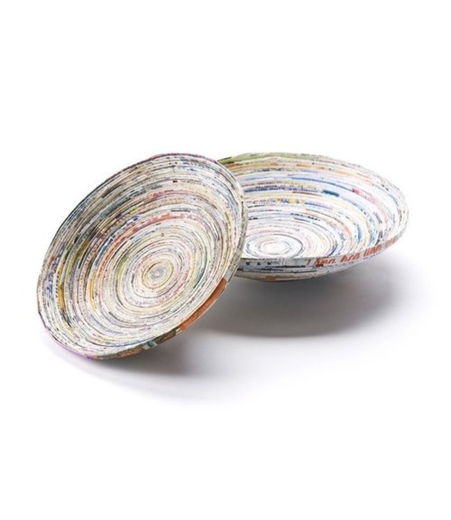 Papieren schaal gerecycled papier D 20cm