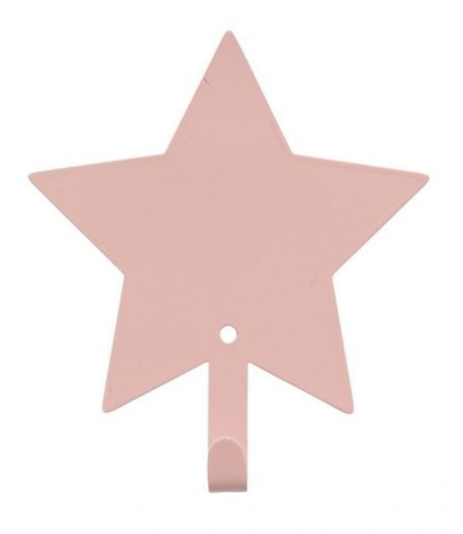 Coat hook - star pink