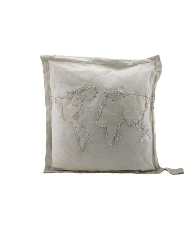 Pillow World ecru recycled canvas 50x50 cm