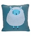 Only Natural Cushion sheep 45x45 cm turquoise blue