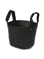 FairForward Black bag or basket of seagrass with handles